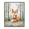Stupell Industries Soft Woodland Fox Framed Giclee Wall Art Design by LSR Design Studio